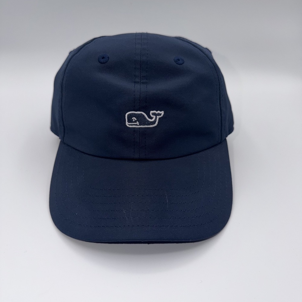 Vineyard Vineyard Vines Cap Hat Adjustable Strap Classic Logo Navy Blue Whale